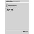 PIONEER XDV-P6/EW5 Owners Manual