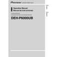 PIONEER DEH-P6000UB/XN/EW5 Manual de Usuario