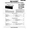 SHARP QTF40E Instrukcja Serwisowa
