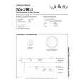 INFINITY SS-2003 Manual de Servicio