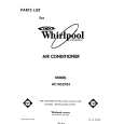 WHIRLPOOL AC1052XS1 Parts Catalog