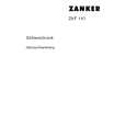 ZANKER ZKF110 Owners Manual