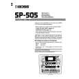 BOSS SP-505 Owners Manual