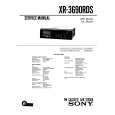SONY XR3690RDS Service Manual