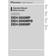 PIONEER DEH-2020MP/XN/EW5 Instrukcja Obsługi