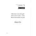 ZANUSSI ZM23TGWH Owners Manual