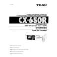 TEAC CX-650R Instrukcja Obsługi