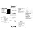 SONY TCMR3 Service Manual