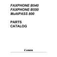 CANON FAXPHONE B540 Katalog Części