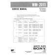 SONY WM2011 Service Manual