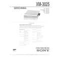 SONY XM-3025 Manual de Servicio