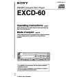 SONY EXCD-60 Instrukcja Obsługi