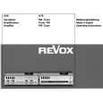 REVOX A50 Owners Manual