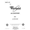 WHIRLPOOL ACP502XM0 Parts Catalog
