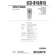 SONY ICDB15 Service Manual