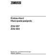 ZANUSSI ZOU854X Owners Manual
