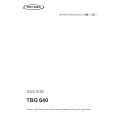 TRICITY BENDIX TBG640TX Owners Manual