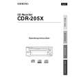ONKYO CDR205X Owners Manual