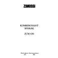 ZANUSSI ZCM650C Owners Manual