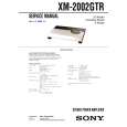 SONY XM2002GTR Instrukcja Serwisowa