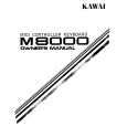 KAWAI M8000 Owners Manual
