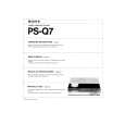 SONY PS-Q7 Owners Manual