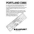 BLAUPUNKT PORTLAND CM85 Owners Manual