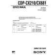 SONY CDPCX210 Instrukcja Serwisowa