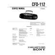 SONY CFD-112 Service Manual