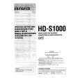 AIWA HD-S1000 Owners Manual