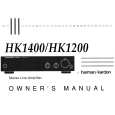 HARMAN KARDON HK1200 Owners Manual