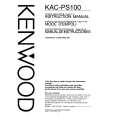 KENWOOD KACPS100 Owners Manual