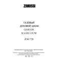 ZANUSSI ZOG720W Owners Manual