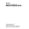 SONY MAV-S1010 Service Manual
