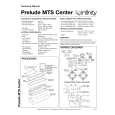 INFINITY PRELUDE MTS CENTER Service Manual