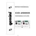 GEMINI CD-2000X Owners Manual
