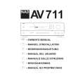 NAD AV711 Owners Manual