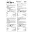 PIONEER HA-HS31/XCN/EW Owners Manual