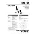 SONY ECM737 Service Manual