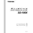 TOSHIBA SD-100X Owners Manual