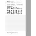 PIONEER VSX-915-S/SFLXJ Instrukcja Obsługi
