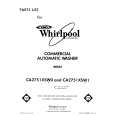WHIRLPOOL CA2751XSW1 Parts Catalog