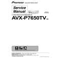 PIONEER AVX-P7650TV/ES Instrukcja Serwisowa