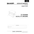 SHARP TT-W3200 Instrukcja Serwisowa