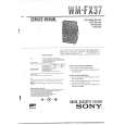 SONY WMFX37 Service Manual