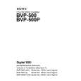 SONY BVP-500P Instrukcja Serwisowa