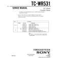 SONY TC-WR531 Instrukcja Serwisowa