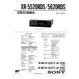 SONY XR5520RDS Service Manual