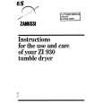 ZANUSSI ZI930 Owners Manual