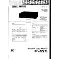 SONY TAF411RA Service Manual